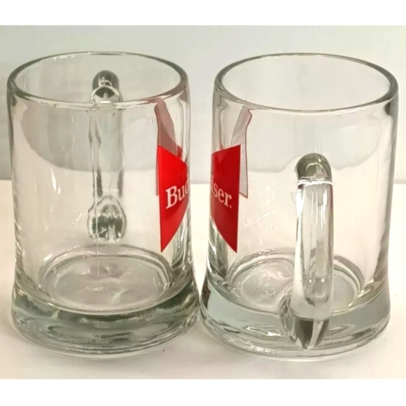 Vintage Budweiser Glass Beer Steins - Picture 3 of 7